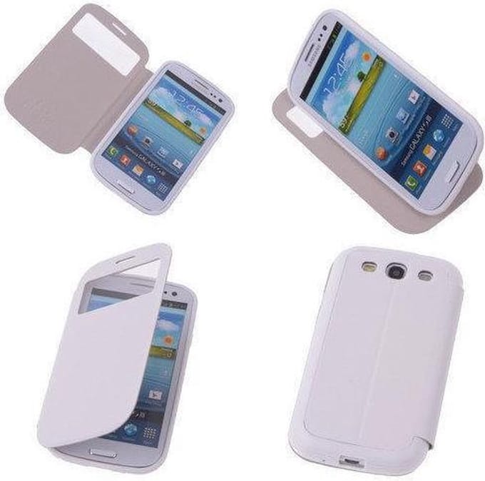 View Cover Wit Samsung Galaxy S3 Stand Case TPU Book-style