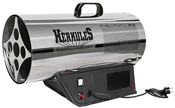 De gasheater van Hercules 70 kw