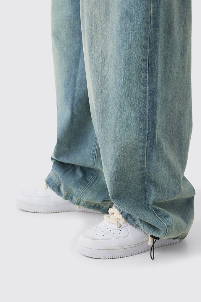 Tall Denim Parachute Jeans | Antique Blue | Size 36