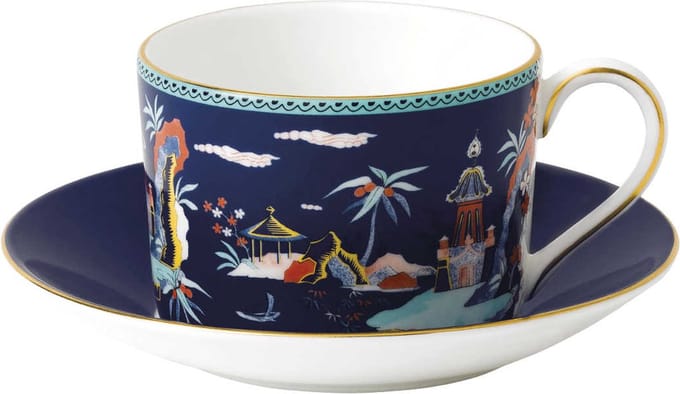 WEDGWOOD - Wonderlust - Theekop&schotel Blue Pagoda