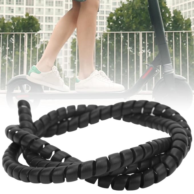 Protection de Gaines de Câble Spirale pour Durite de Frein pour Trottinette Électrique Xiaomi M365 Noir noir