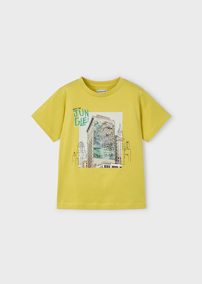 MAYORAL - T-shirt - Maat 92 - Jongens - Goud -