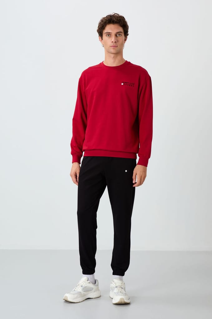 Heren Oversized Trui En Broek Set