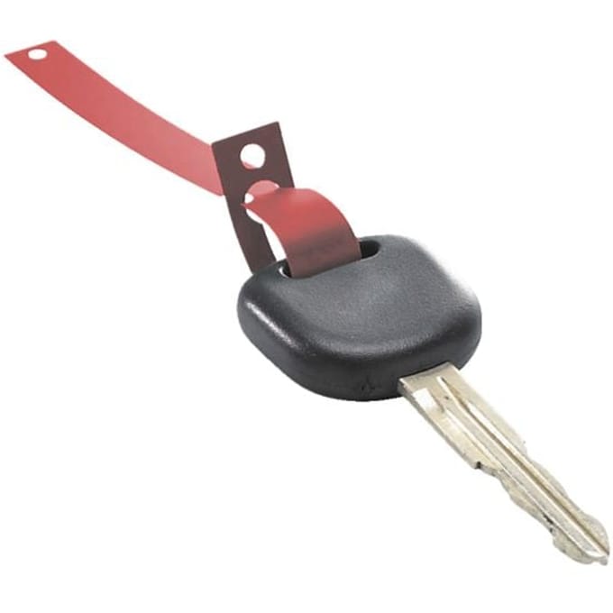 Stripe Kunststof Sleutellabels - Rood - 1000 stuks