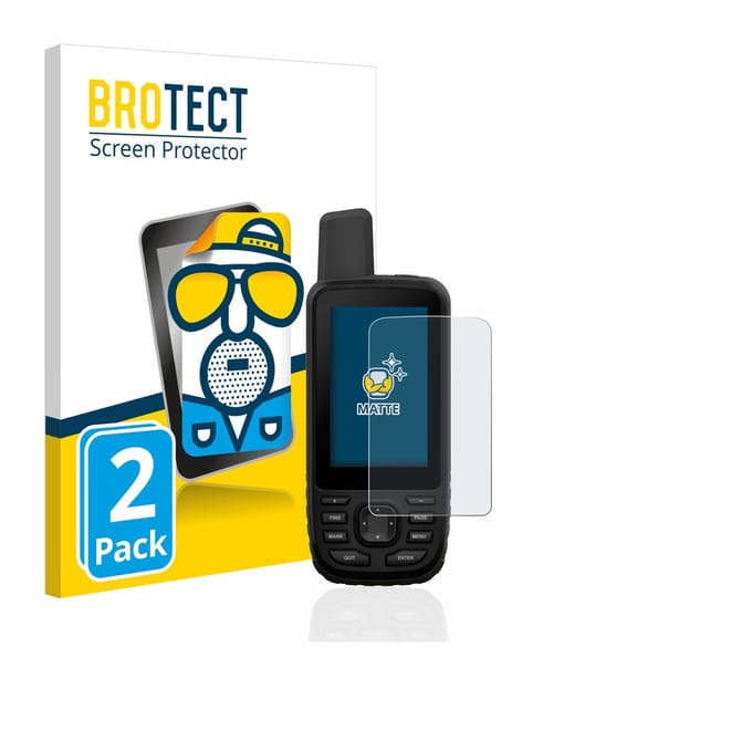 BROTECT - Screenprotector voor Garmin GPSMAP 66s / 66st - Folie Beschermfolie matte 2 Stuks