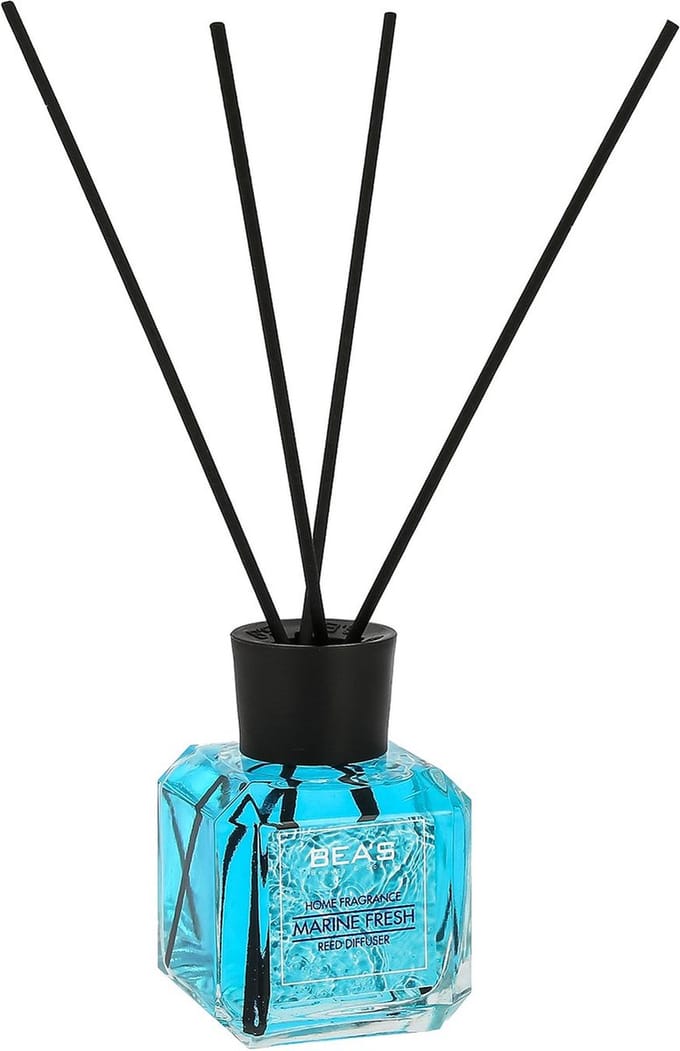 BEA'S MARINE FRESH REED DIFFUSER - 120 ml - Geurstokjes - Luchtverfrisser - Aromatherapie