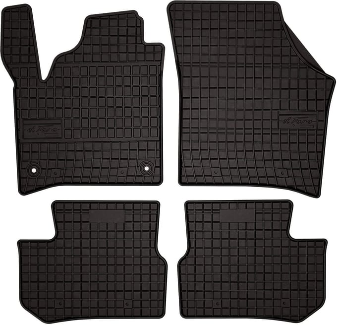 Wielganizator SolidPRO - Rubber Auto Matten - Skoda e-Citigo - Zwarte Kleur - 2019-