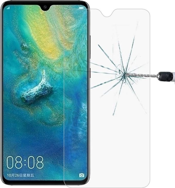 2 Stuks Screenprotector Tempered Glass Glazen Gehard Screen Protector 2.5D 9H (0.3mm) - Geschikt voor: Huawei Mate 20