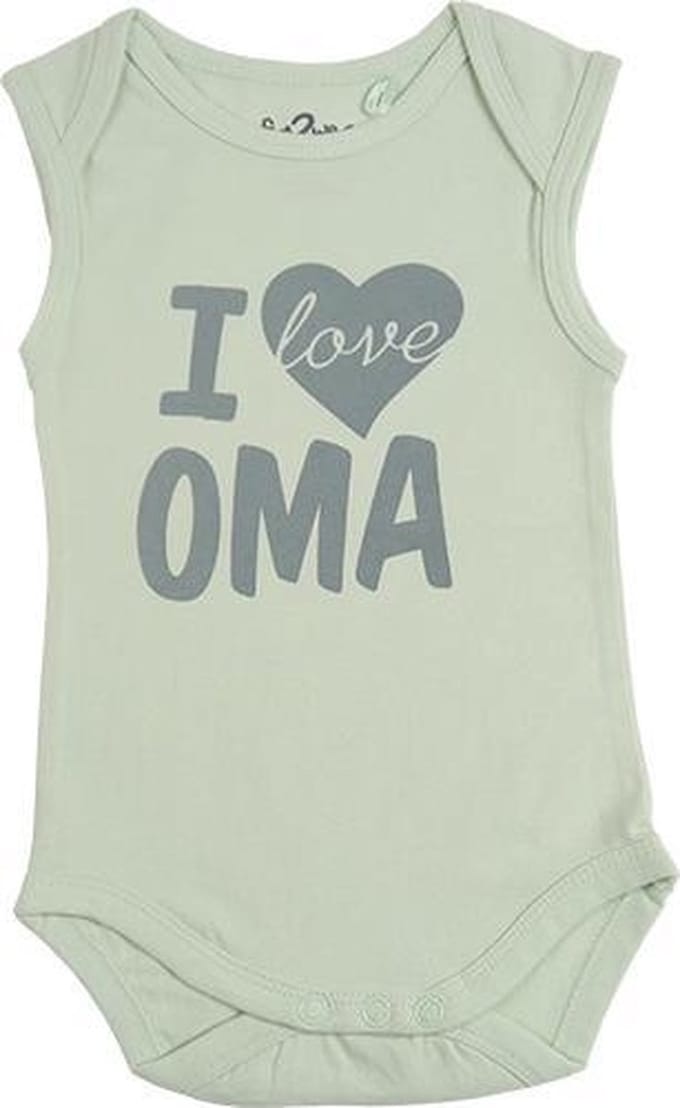 Fun2Wear Romper love oma Green maat 56