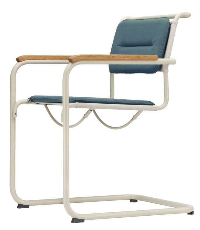 Thonet - S 34 N All Seasons - zuiverwit - wit - Elastomeer zwart