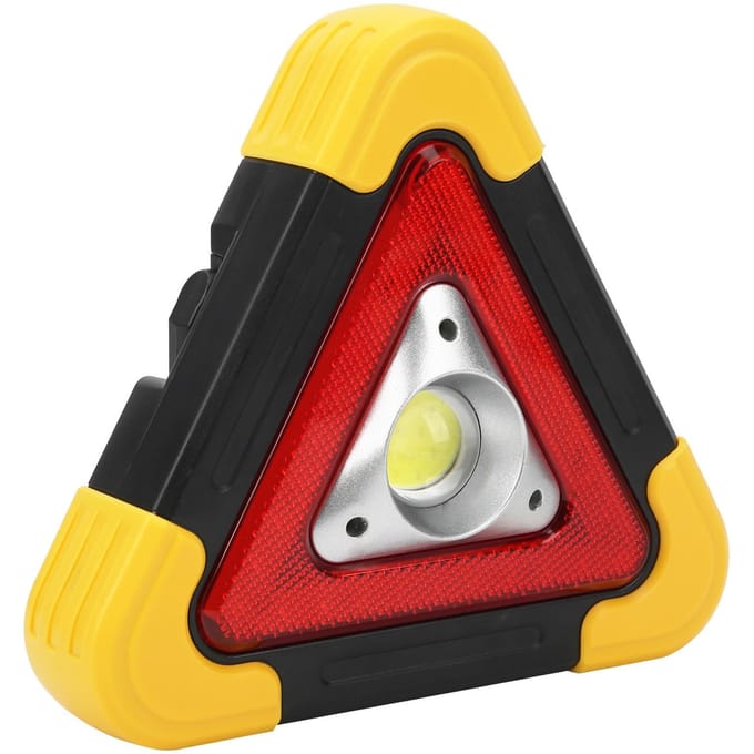 Waarschuwingsdriehoeklamp voor auto Nood Multifunctioneel Werklicht Veiligheid Knipperend Signaal yellow