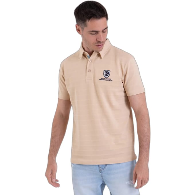 Gestreepte piqué polo Camberabero