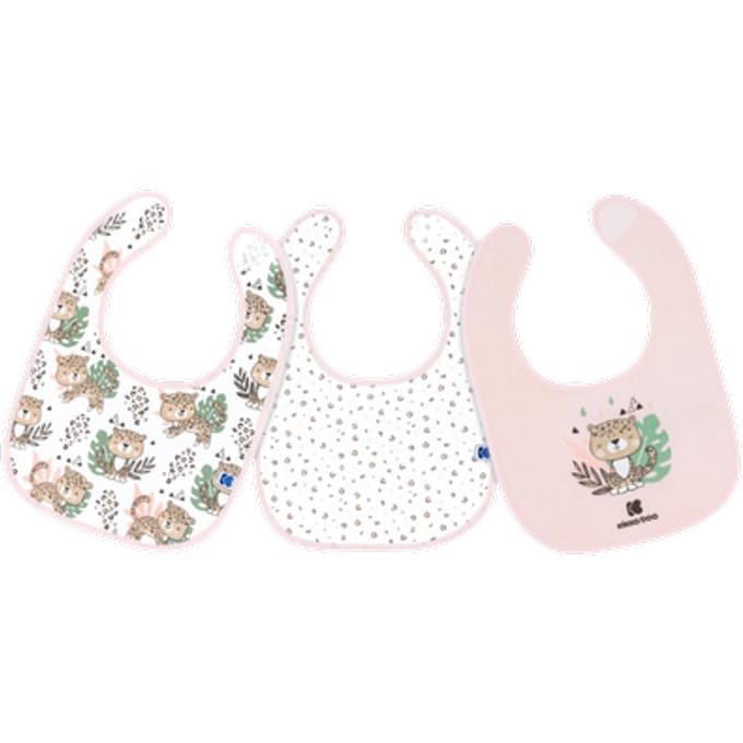 Kikka Boo Cotton Bibs Set - Savanna Pink - 3 stuks