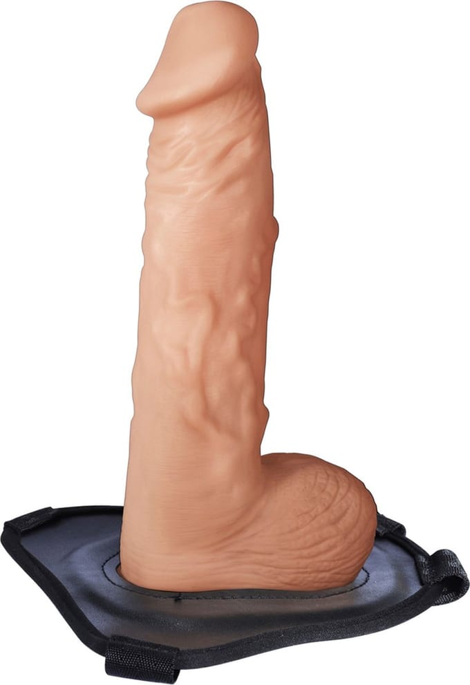 NMC - Strap-on met holle dildo 23 cm - Huidroze