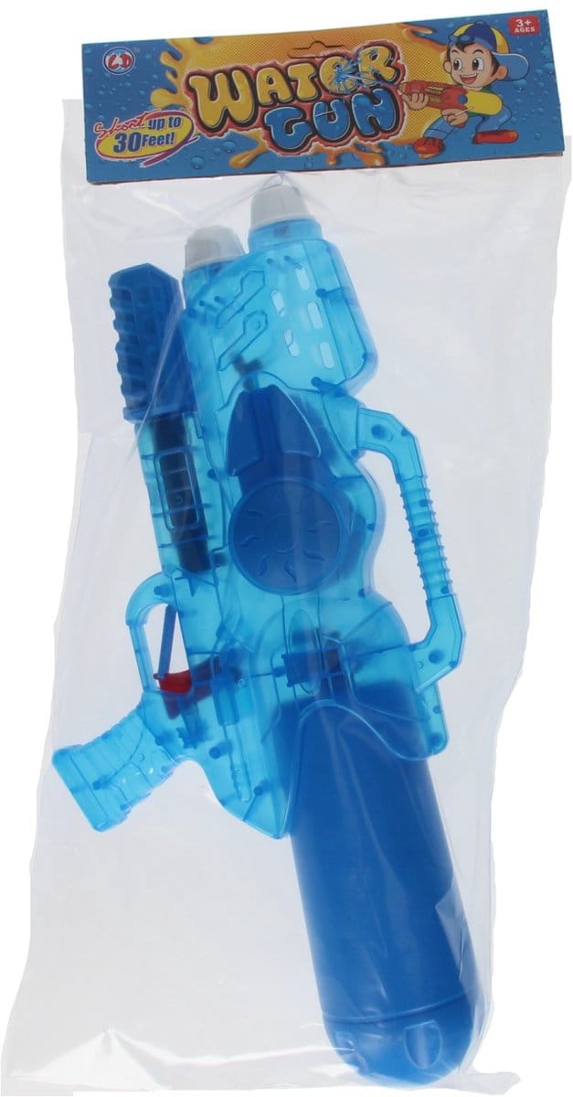 Waterpistool Transparant Blauw, 47cm