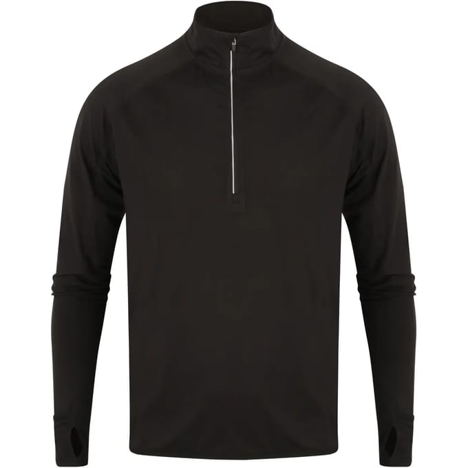 Langarmshirt 1/4 zip Tombo