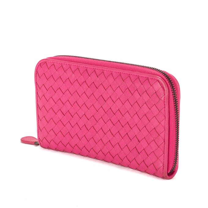 Intrecciato Zip Around Wallet  Portemonnee