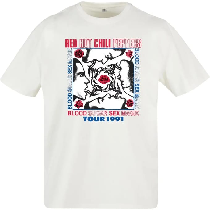 Mister Tee - Tour 1991 Oversize Heren Tshirt - 4XL - Wit/Multicolours