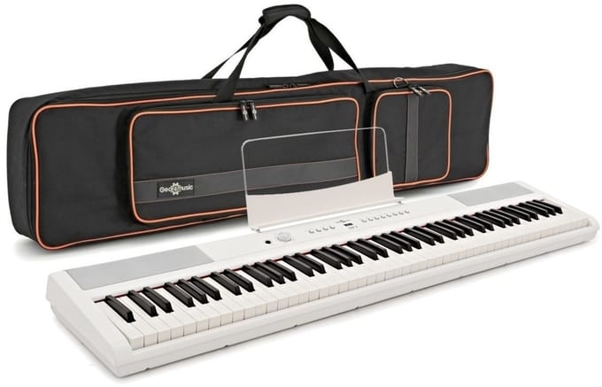 SDP-2 Stage Piano van Gear4music met koffer, wit