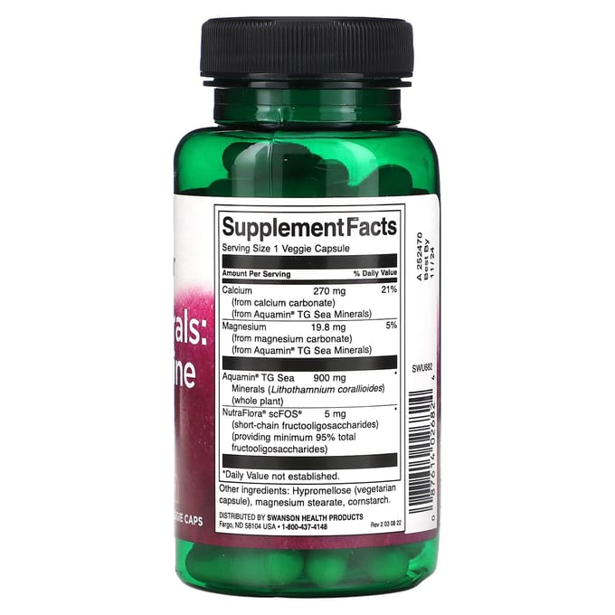 Mariene Mineralen: Roodwier, 60 Veggie Capsules