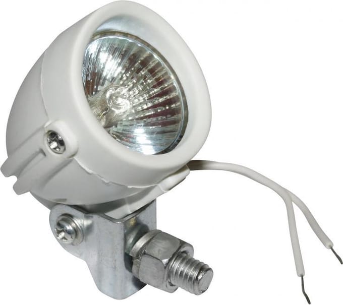 Feu halogène petit phare additionel orientable blanc 12V 20W pour moto 50 à boite