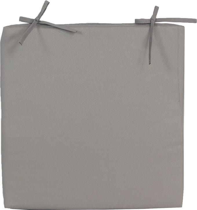 Anna's Collection Stoelkussen grijs - 40 x 40 cm - waterbestendig - UV-bestendig - wasbare hoes - polyester