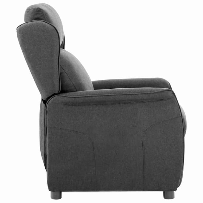 vidaXL Ligstoel Donkergrijs 66,5 x 94 x 101,5 cm Polyester