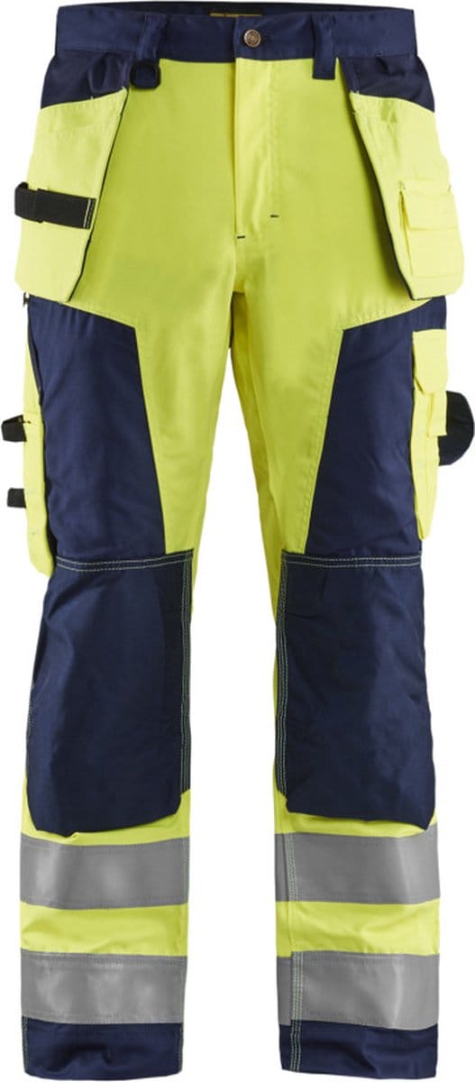 Blaklader Werkbroek High Vis 1568-1811 - High Vis Geel/Marineblauw - D128