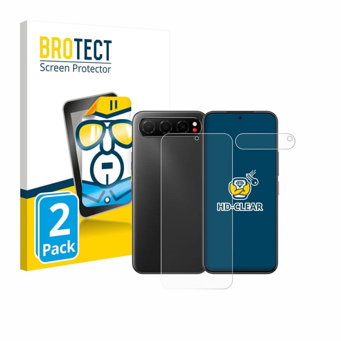 BROTECT - Screenprotector voor Nubia Air (Voor+Camera) - Folie Beschermfolie transparant 2 Stuks