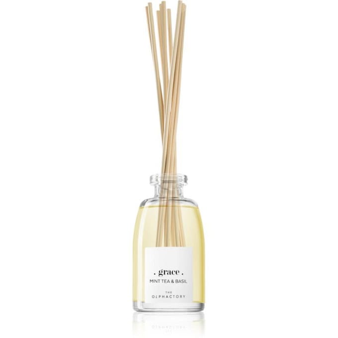 L'Olphactory, Thé à la Menthe et Basilic, Bâtonnets Parfumés, Diffuseur d'Arôme par Capillarité, 250 ml