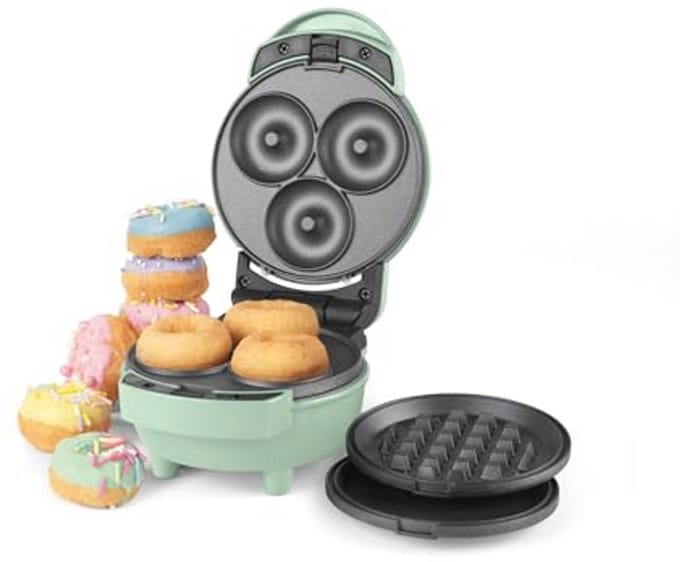 3-in-1 Mini Bites Maker - Donuts, Wafels en Pannenkoeken in Één Apparaat