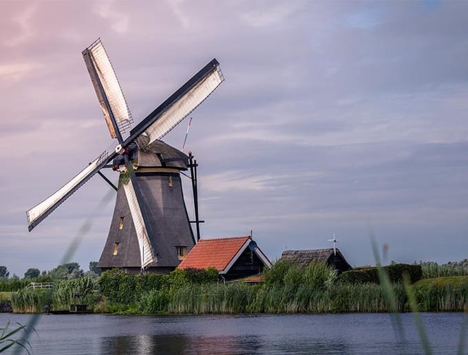 Poster Kinderdijk - 30x40 cm - Natuur Poster - WALLLL