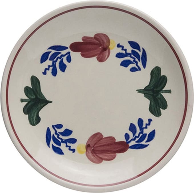 Boerenbont petit four bord ø11cm - Set van 4 stuks
