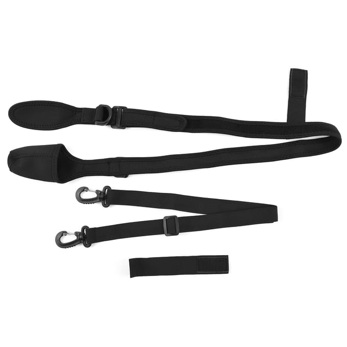 Sangles de canne à pêche réglables 80-120cm, haute élasticité, accessoires de pêche faciles à utiliser pour hommes noir