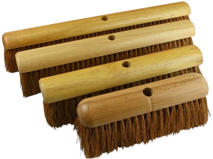 Borstelshop - Zaalveger - Kokos - 30cm - binnen en buiten