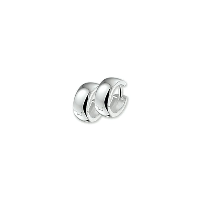 The Jewelry Collection Klapoorringen Bol - Zilver