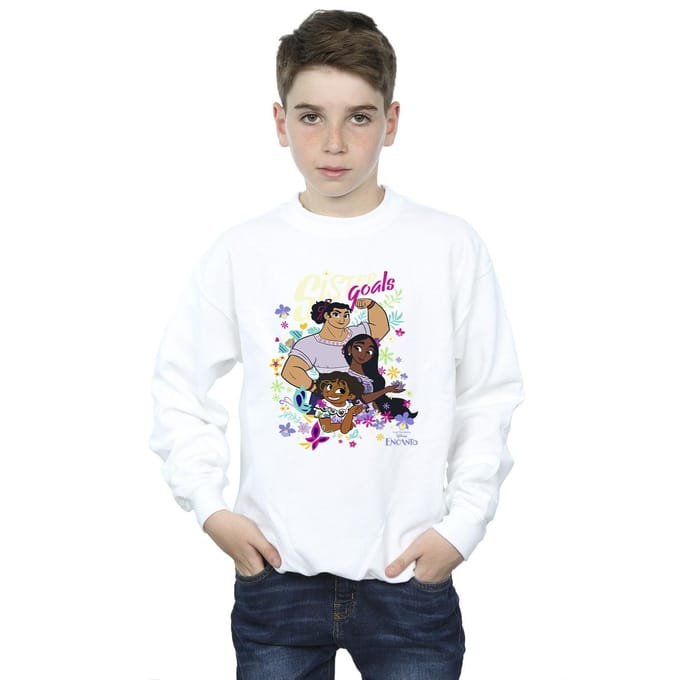 Disney Jongens Encanto Zuster Doelen Sweatshirt (Wit)