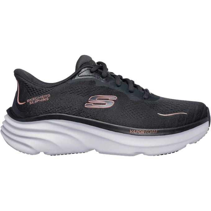 Skechers D'Lux Vapor Clear Horizon Textiel Dames Zwarte Sneakers