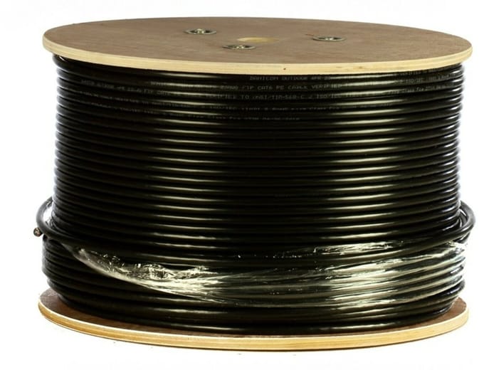 DANICOM CAT6 FTP 305 meter Buitenkabel op rol stug - PE (Fca)