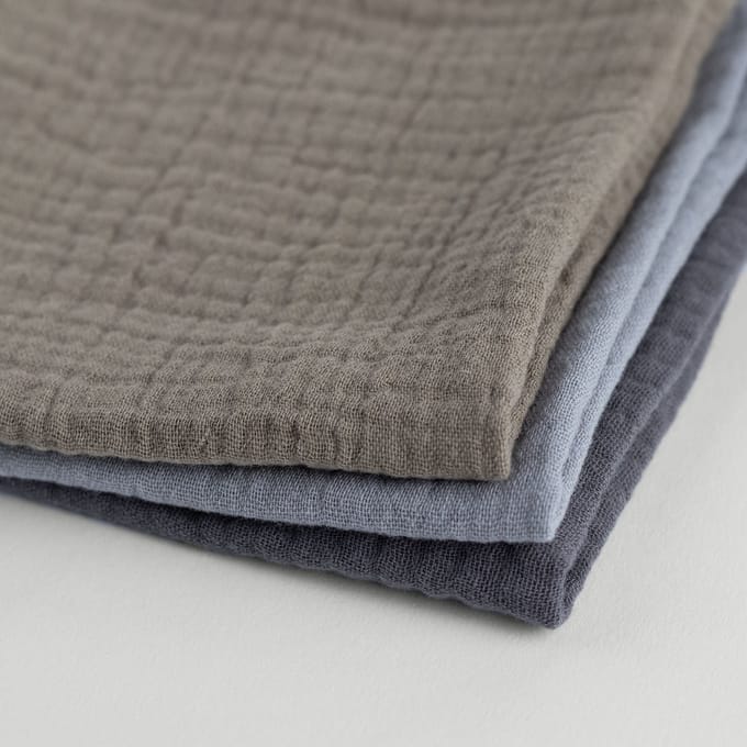 Mousseline katoenen herbruikbare zakdoek - Combipack man 3