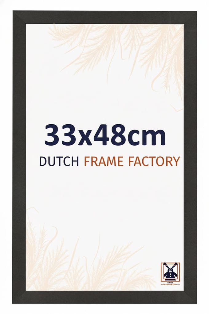 Fotolijst 33x48 cm - MDF - Zwart Mat - Benno
