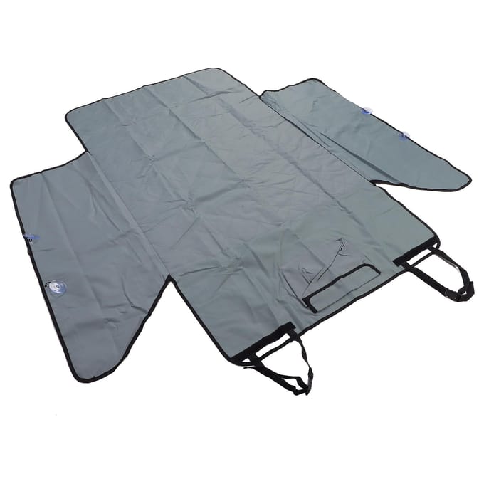 Housse de siège auto pour chien Tissu Oxford Imperméable Durable Installation Rapide Antidérapante Gain de Place Chien gray