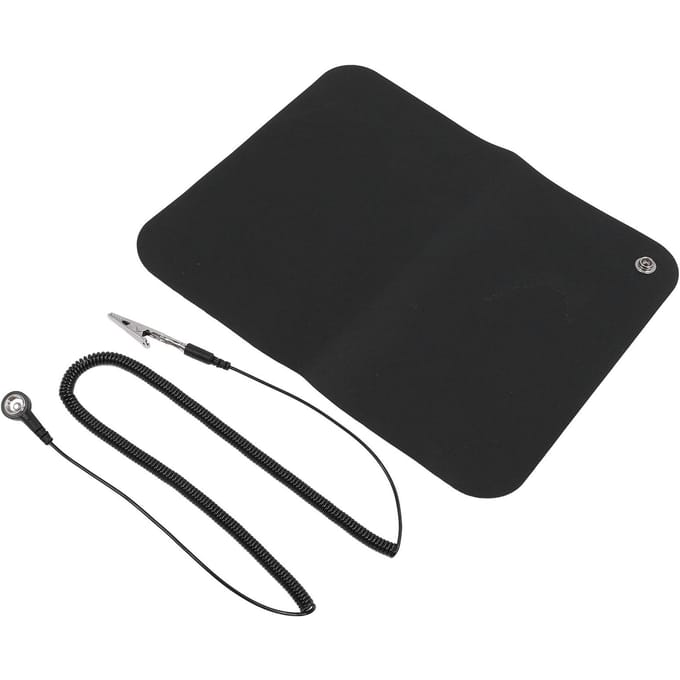 Aardingsmuismat Computeronderdelen Aardingsmat Verminder Statische Elektriciteit 25x30cm black