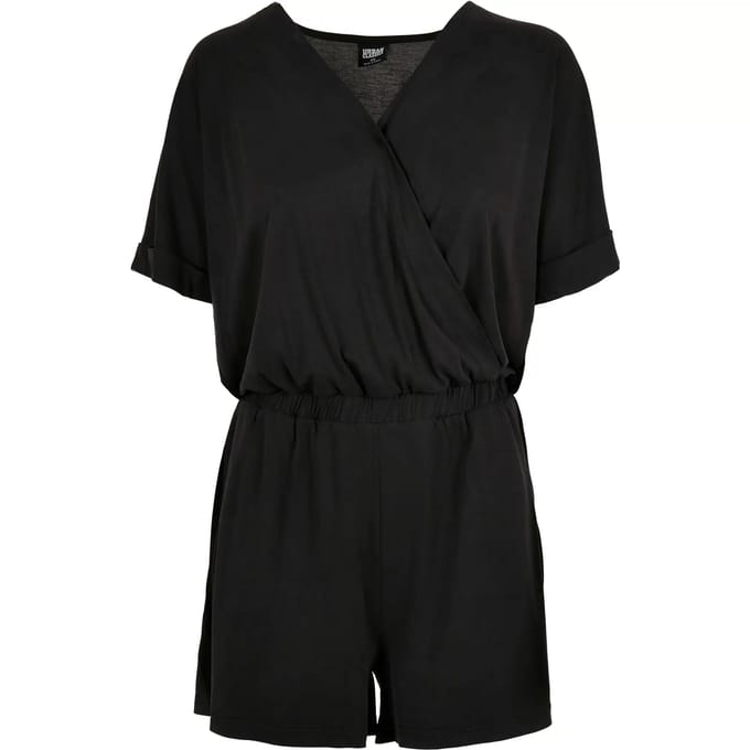Urban Classics - Short Modal Playsuit - M - Zwart