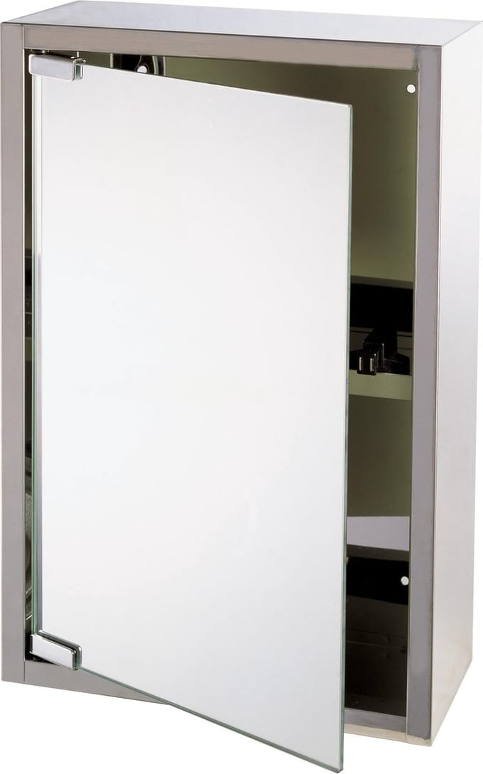 Differnz Spiegelkast Look - Rvs - Zilver - 51x36x18cm