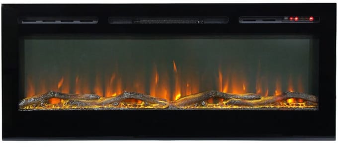 BG1800 Sfeerhaard Elektrisch inbouw met verwarming 180cm