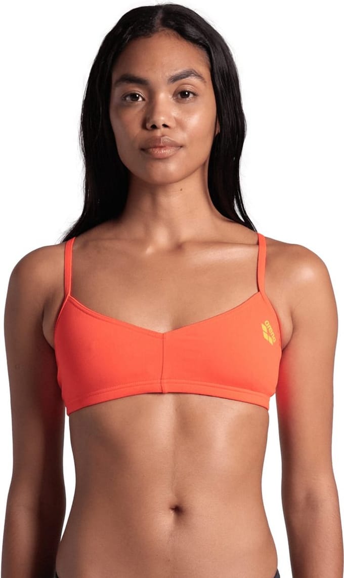 Arena Bandeau Live R bright Coral-Yellowstar