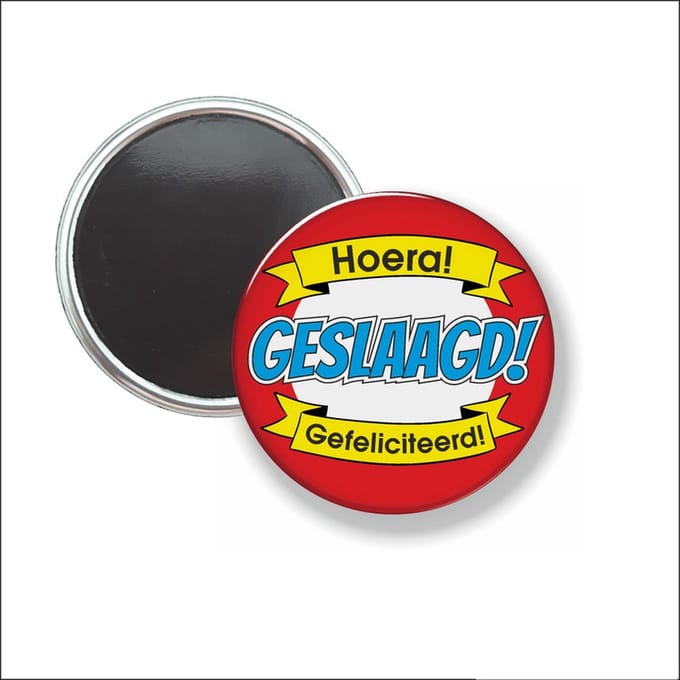 Button Met Magneet 58 MM - Geslaagd! - NIET VOOR KLEDING