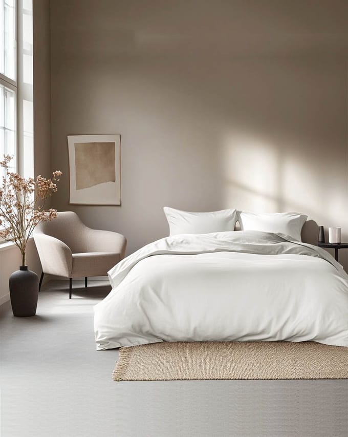HOOMstyle Dekbedovertrek met kussenslopen - luxe micro Percale - dekbedovertrek - 140x220cm - 1 persoons - Cotton White
