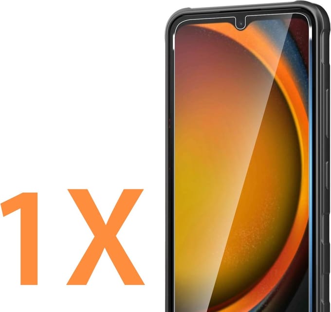 Glasplaatje Geschikt voor: Samsung Galaxy Xcover 7 / Xcover 7 Pro - 1x Screenprotector - screen protector - glas - bescherm - beschermglas